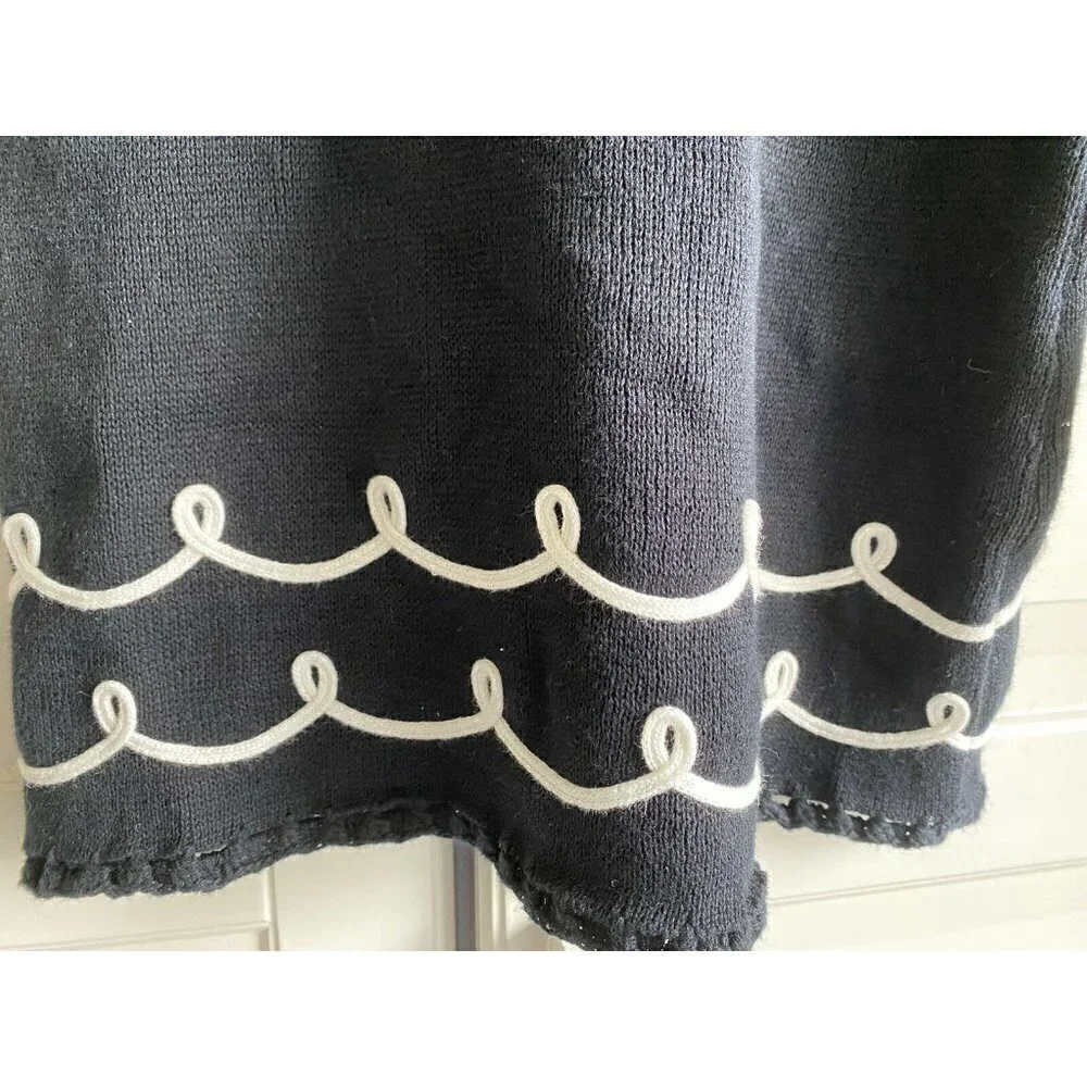 Girl’s Size 5T NWT Long Sleeve‎ Black Sweater Shift